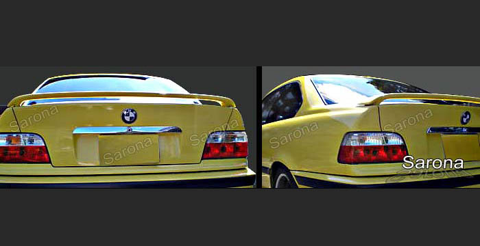 Custom BMW 3 Series Trunk Wing  Coupe (1992 - 1998) - $219.00 (Manufacturer Sarona, Part #BM-054-TW)